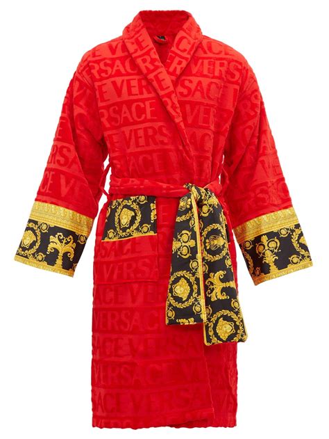 versace bath robe men|men's luxury robes Versace.